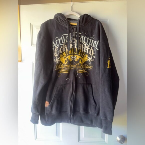 Ecko Unlimited Other - Ecko Unltd Y2K black zip hoodie size XXL